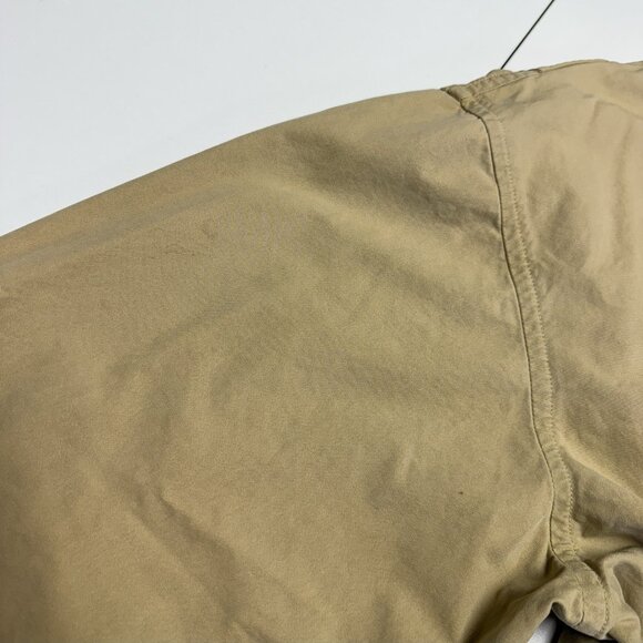 Vintage Nautica Jacket Mens Large 27x27 Beige Full Zip Collared - Picture 9 of 16
